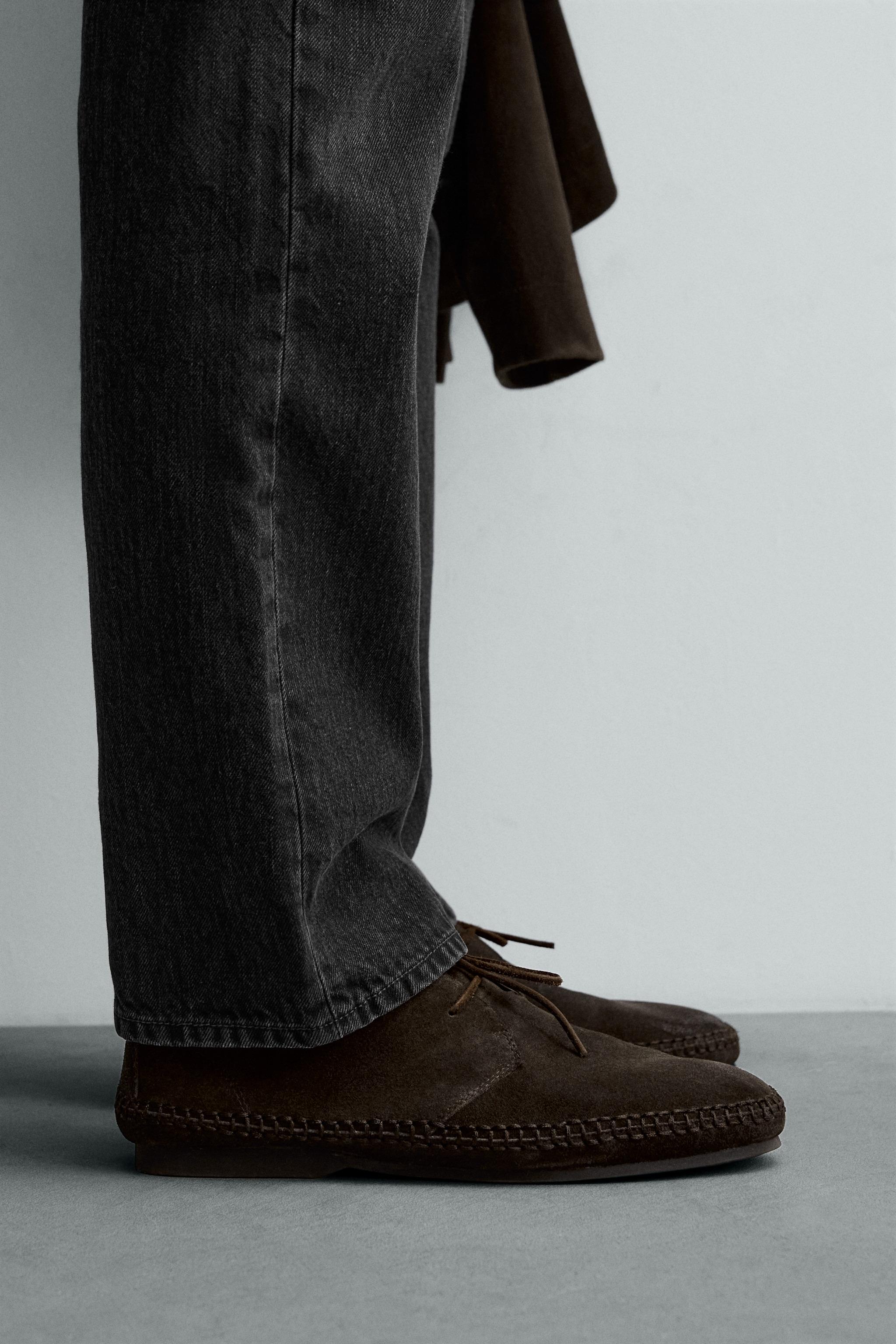 LEATHER SHOES WITH VIBRAM® SOLE AARON LEVINE X ZARA